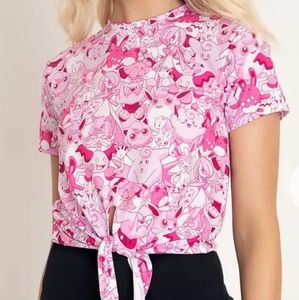 Pokémon Fairy Type Tie Front Tee